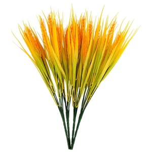 BELLE VOUS Pack de 4 Plantas Artificiales Decorativas de Plástico - Hierba de - Imagen 1 de 7