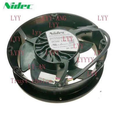 Nidec SERVO D1751U24B8PP366 DC 24V 3.4A 172*172*51MM 4Pin Inverter Cooling Fan - Image 1 of 2