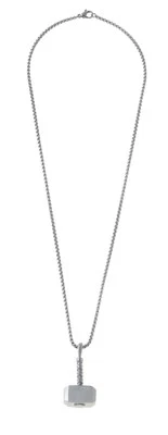 Marvel Collana Uomo Bambino Acciaio Chiusura Moschettone Argento 56CM - Immagine 1 di 4