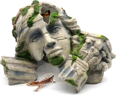 Reptile Cave Hideout Tank Accessories Decorations, Aquarium Hideaway Cave Fish T - Image 1 of 4