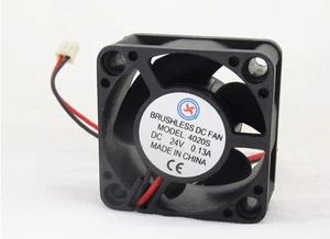 1 x Brushless DC Cooling Fan 40x40x20mm 4020 5 blades 24V 2pin 2.54 Connector - Picture 1 of 6
