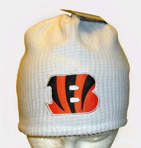 Cincinnati Bengals Kids Youth Boys White Reebok Beanie Winter Hat Cap New Nfl - Picture 1 of 2