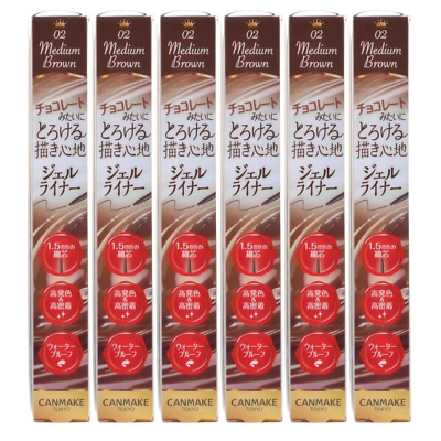 CANMAKE TOKYO Eyeliner Creamy Touch Liner 02 Medium Brown Sets NEW - Image 1 of 4