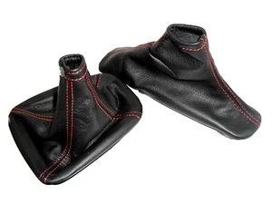 CUFFIA leva CAMBIO FRENO VERA PELLE per ALFA ROMEO GIULIETTA 940 Bj. 2010-2019 - Afbeelding 1 van 8