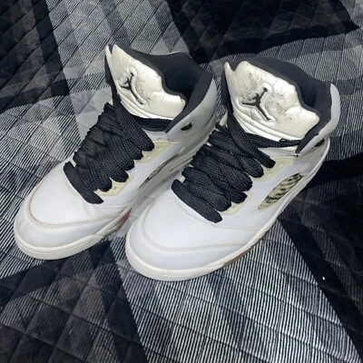 Talla 12 - Supreme x Air Jordan 5 Retro Blanco Foto 1 de 4