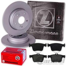ZIMMERMANN BRAKE DISCS + REAR PADS fits Ford Focus 2 II + C-MAX
