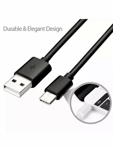 100x OEM Type C Fast Charge Cable Cord Quick Charger USB-C Wholesale BLACK - Picture 1 of 4