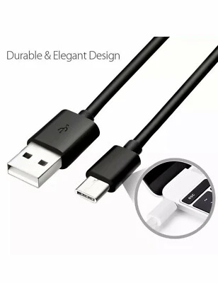 100x OEM Type C Fast Charge Cable Cord Quick Charger USB-C Wholesale BLACK - Image 1 of 2
