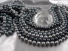 Sinnliche Lange Perlenkette in edlen Silber Tönen Farb und Längen Auswahl