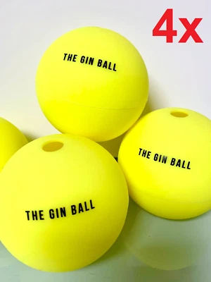 4x Large Ice Ball Cube Reusable Sphere Shaped Ice Ball Maker Whiskey Moulds - Image 1 of 4