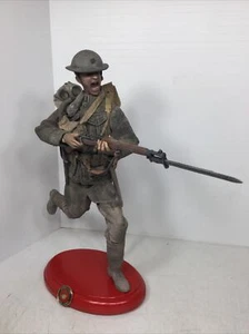 1/6 CUSTOM WW1 USMC MARINE CHARGING BATTLE OF BELLEAU WOOD ‘03 SPRINGFIELD+STAND - Picture 1 of 24