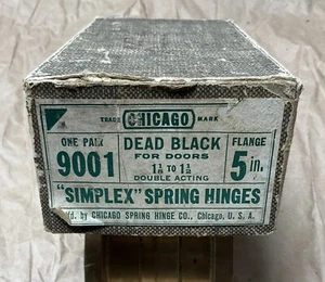 Chicago “Simplex” Heavy Duty 5”Double Acting Spring Hinge, New Open Box, Vintage - Picture 1 of 9