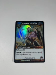 World of Warcraft TCG Timewalkers Malfurion Stormrage 6/30 Foil Double Side Card - Picture 1 of 6