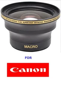 52MM ULTRA WIDE ANGLE LENS .X30 FOR Canon EF 50mm f/1.8 II TURNS 50MM TO 16MM - Picture 1 of 9