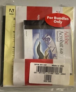 NIP Sealed Adobe Acrobat 6.0 Standard for Windows PC with serial number - Picture 1 of 3