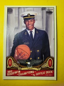 HOF DAVID ROBINSON #105 SAN ANTONIO SPURS - NAVY - 2011 GOODWIN CHAMPIONS NBA - Bild 1 von 3