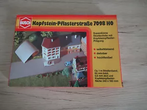 Busch 7098 strada in gesso lapide inutilizzata in IMBALLO ORIGINALE per impianti H0 - Foto 1 di 1