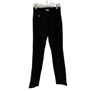 Lisette Black Subtle Animal Print Pull On Skinny Stretch Pants 6 - Picture 1 of 9