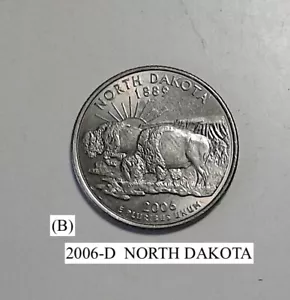 2006-D- NORTH DAKOTA QUARTER C-VALUE CHART (B) - Picture 1 of 5