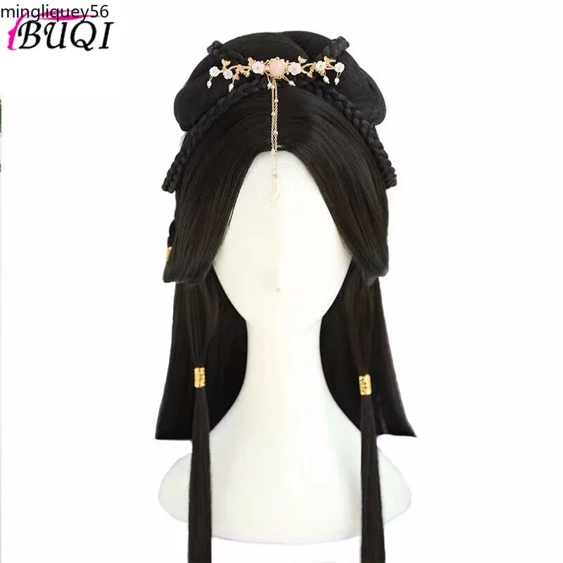 Chinese Constum Wig Cosplay Hanfu Modelling Wig Ancient Style No Card Issued - Image 1 of 4