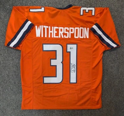 ILLINOIS FIGHTING ILLINI DEVON WITHERSPOON AUTOGRAPHED SIGNED JERSEY BECKETT - Image 1 of 3