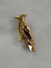 Bluejay Lapel Hat Jacket Pin Gold Color Tac Pin Small and Very Detailed Bird