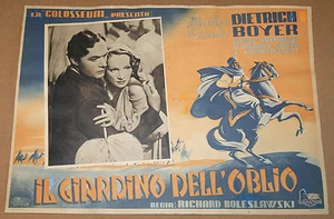 fotobusta film THE GARDEN OF ALLAH Marlene Dietrich Charles Boyer 1941 GM - Imagen 1 de 1