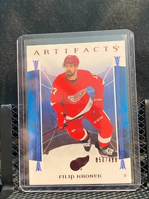 Filip Hronek 2022-23 Artifacts - Ruby #58/499  #93- Red Wings - Image 1 of 2