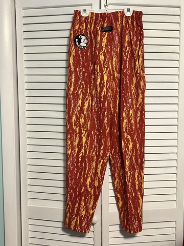 Vintage FSU Florida State Seminoles Zubaz Pants Made In USA Mens Small NCAA NEW Cover