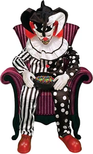 Hartley the Sitting Scare Clown by Tekky, Motion-Activated Talking Jump-Scare Ha - Picture 1 of 9