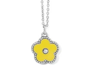 Brighton Dazzling Love Flower Necklace Yellow New $68 Jewelry - Picture 1 of 4