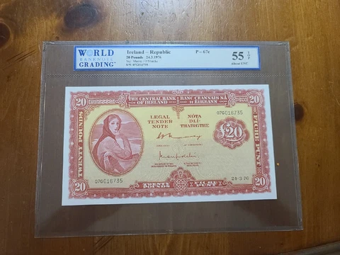 Ireland 20 pounds 1976 Cover