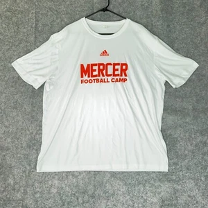 Mercer Bears Mens Shirt 2XL XXL White Orange Short Sleeve NCAA Football 556 Top - Picture 1 of 9