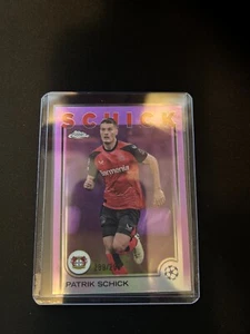 2024-25 Topps Chrome UEFA Club Competitions Patrik Schick Violet Refractor /299 - Bild 1 von 2