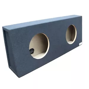 King Boxes Dual 10" Sealed Universal Wedge Style Subwoofer Box Carpeted AKT210 - Picture 1 of 5
