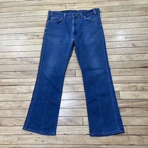 Levi's 517 Jeans Men 36x30 Vtg 90s Orange Tab Boot Cut USA Blue Denim Rare 34x28 - Picture 1 of 24