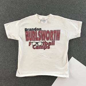 Arkansas Razorbacks Brandon Burlsworth Shirt Boys Small White Football SEC #6259 - Picture 1 of 6