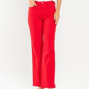 Judy Blue Straight Leg Red Jean High Rise Garment Dyed JB88693 Women’s Size 31 - Picture 1 of 13