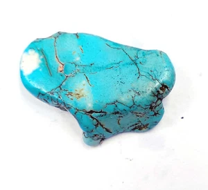 Impressive 45.70 Carat Blue Turquoise Uncut Rough Certified Gemstone - Picture 1 of 4