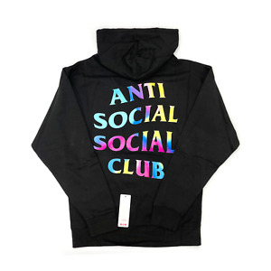 Black Anti Social Social Club Regular Size Hoodies & Sweatshirts 