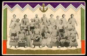 Japan Antique Postcard 1909 Grand Sumo Tournament, Kokugikan Arena Opening #1