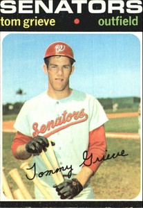 1971 Topps #167 Tom Grieve RC - VG 