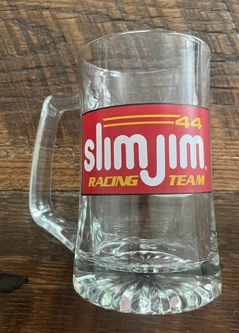 Bobby Labonte NASCAR SLIM JIM Racing Team #44 Glass Beer Stein Mug 1991 Lumina Cover