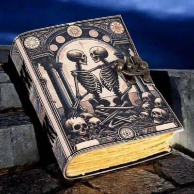 Vintage leather Journal The Lovers Book of Shadows Handmade Leather Journal - Image 1 of 4