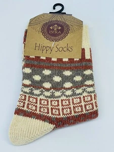 Socks Crew Spot Stripe Square Cream Mix - Mid-Calf - Cotton Polyester Spandex - Bild 1 von 2