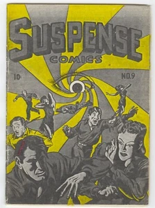 Suspense Comics #9 Coverless Comic Horror Crime LB Cole 1945 Golden Age - Picture 1 of 2