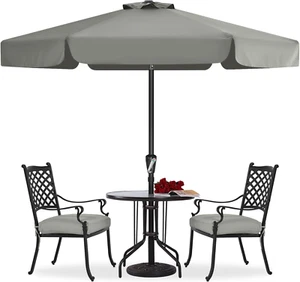 7.5Ft Patio Umbrella, Outdoor Table Umbrella with Push Button Tilt and Crank, Ma - Picture 1 of 6