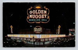 Postcard The Million Dollar Golden Nugget Gambling Hall Las Vegas Nevada - Picture 1 of 2