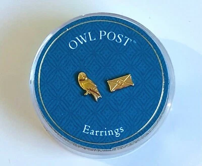 NUEVO Auténticos Pendientes ALEX AND ANI Harry Potter OWL POST ~ PLACA DE ORO 14KT Foto 1 de 4