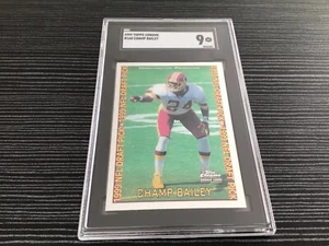Topps 1999 cromo Champ Bailey RC #160 SGC 9 - Imagen 1 de 3